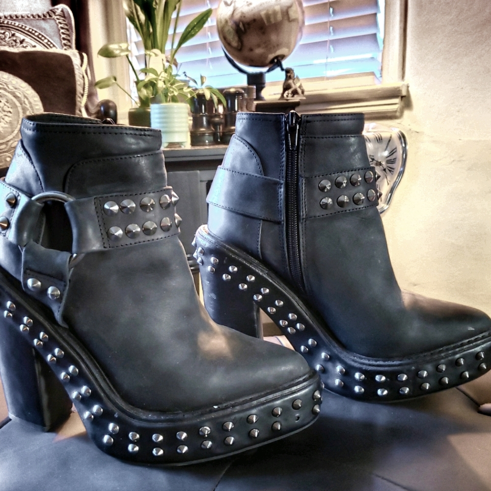 Studded Jeffrey Campbell booties